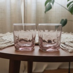 Libbey Imperial Plum Old Fashioned Glasses, Set of 2 Drape Style Whiskey Tumbler