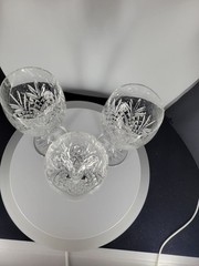 Galway Irish-O’Hara crystal Red wine glasses