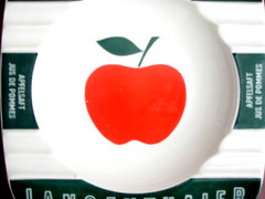 Langenthal Swiss Porcelain Apfelsaft Apple Juice Advertising Ashtray