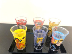 DE-LITE SHOT GLASSES ‘ONE OF A KIND GIRL’ WITH BLACK TRAY