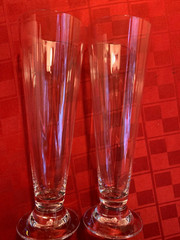 2 (Two) WATERFORD Marquis PILSNER OPTIC RESERVE Beer Glasses RETIRED