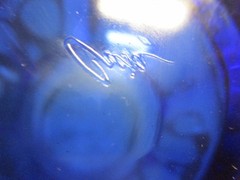Vtg. Libbey Crisa Dark Cobalt Blue Tumblers Glasses Set of 4 – 8 Paneled 12 oz.
