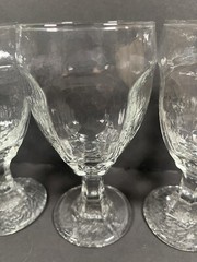 4x Embossed Sundae Glass 7×4 Soda Fountain Dimple Milkshake Parfait Cocktail Cup