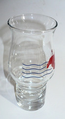 Vintage 1980s Libbey Lobster Waves Hurrican Shape Drinking Glass ExCondition