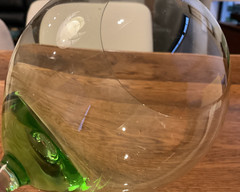 Lenox Tuscany Green Balloon Wine Glass Crystal Stemware