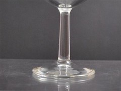 Vintage Etch Floral Leaf Sherbet Dessert Champagne Clear Glass Stemware Y32