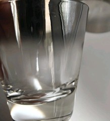 Vintage 10pc Set MCM Glasses Dorothy Thorpe Style Silver Ombre 4 10oz 6 4oz