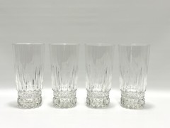 Cristal D’Arques-Durand Villeneuve Crystal Tumblers Coolers 6 3/8″ Set of 4