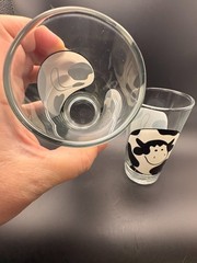 Firna Rotund Cow Drinking Glasses Black White Farmhouse Tumblers – Set of 2