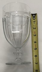 Vintage MCM Glass Goblet 16 oz Libbey Gibraltar Duratuff Clear 7” Set Of 3