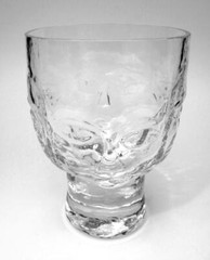ERIK HOGLUND KOSTA BODA FACES CHALICE GOBLET MID CENTURY SWEDISH ART GLASS 3