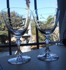 Lenox Kingsley Water Goblets Set 2 (No Platinum) by TIFFIN-FRANCISCAN
