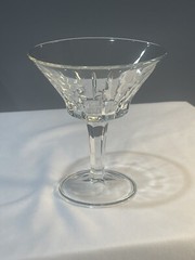 4 Sorrento Champagne Fidenza Vetraria Italy Vintage Italian set of 4 Clear