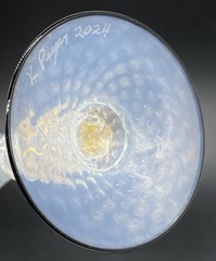 Kenny Pieper Studio Glass Opal Collection Flute Vase Cup