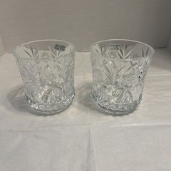 Set Of 2 Cristal J. D. Durand Whiskey Glass 24% Lead Crystal