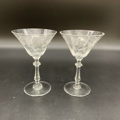 Glastonbury Lotus Vesta Clear 10pc Set: 8 Goblets & 2 Champagne Coupes