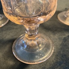 Indiana Glass Recollection Madrid Pink Water Goblet Depression Fair to Good