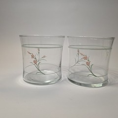 Corelle Peach Garland Glasses