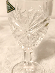 Set of 6 Open Box Shannon Dublin Clear Crystal 3oz Cordial Glasses by Godinger