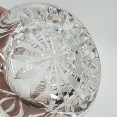 Waterford Crystal Clare Old Fashioned Lowball Glass Criss Cross Cut 3 3/8″