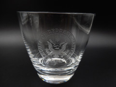 3 VINTAGE FOSTORIA GLASS HOUSE OF REPRESENTATIVES SEAL OLD FASHIONED TUMBLERS