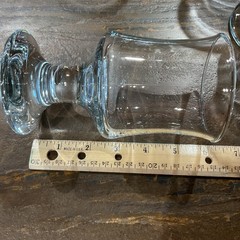 Set of 5 Vintage Holmegaard DANISH SHIPS CLEAR 6″ Water Goblets Signed HG EUC