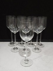 SET OF 8- MIKASA EPICURE Crystal Wine Glasses 8 7/8″