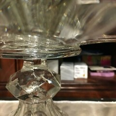 Duncan Miller Monticello or Tiffin #320 Large 3 Piece Epergne Clear 14 1/2″ Tall