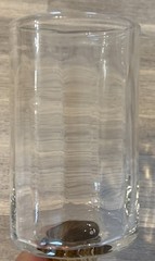 4 ABIGAILS BOMBAY GLASSES TWISTED STEM GOLD LEAF RUB 8.5” Tall