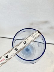 Waterford Crystal Polka Dot Blue All Purpose Goblet 8 1/2”