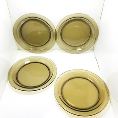 Vintage Vereco France Smoky Glass Dishes Set Of 4 -1960