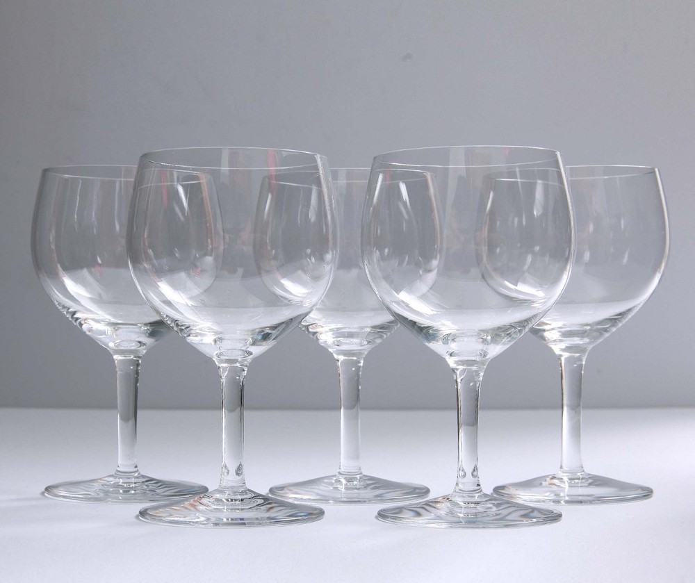 Set of 5 Baccarat VOLNAY Claret Wine Glasses 5 3/8″