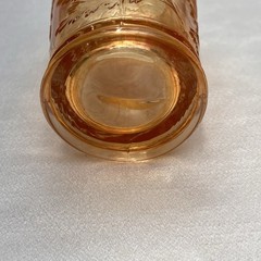 Antique Dugan Carnival Glass Marigold Lattice And Daisy Tumbler 4-1/4″ Tall