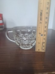Federal Glass Yorktown (COLONIAL) Thumbprint Punch Cup