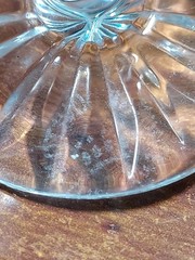 Royal Doulton JUNO Cut Fan Criss Cross Elegant Glass CORDIAL GOBLETS Stems Set 2