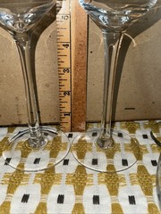 Portmeirion Botanic Garden-Spode-Trad Mr&Mrs, Groom Wine Goblets-10 GLASSES