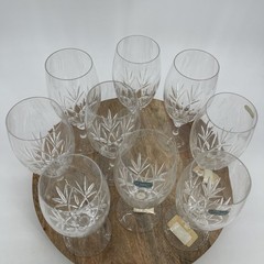 Vintage J.G. Durand Orion Crystal Stemware Set Of 9