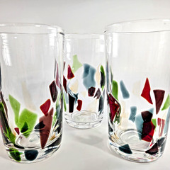 Hand Blown Italian Drinking Glass Highball Tumbler 6″