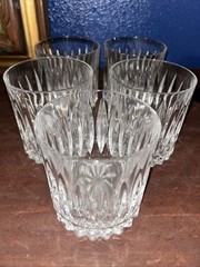 Cristal D ‘ Arques Durand Old Fashioned Glasses Set Of 5
