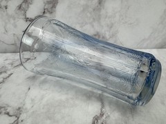 Indiana Glass Recollection Light Blue Madrid Tumbler Drinking Glass 6 1/4″ Tall