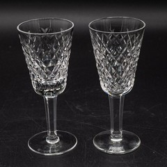 Waterford Crystal Alana Sherry Glasses Pair – 5 1/8″ H – FREE USA SHIPPING