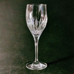 MIKASA ARCTIC LIGHTS WATER GLASS, Cut Lead Crystal, 9″, 8 Oz, Made In SLOVENIA