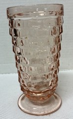 Vtg Set (12) Indiana Glass Whitehall Colony PINK Peach Tumblers