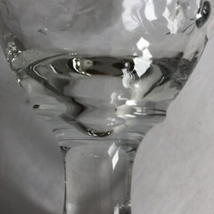 Libbey Orchard Fruit Water Wine Goblets 7″ Raised Design Stemmed 16 Oz Set of 3