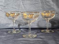 Golden Leaf Or Golden Foliage Pattern Produced by Libbey Glass Company