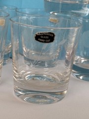 Vintage Mountaineer Hand Cut Roses 6 OZ Old Fashioned Rocks Glass – Set Of 8