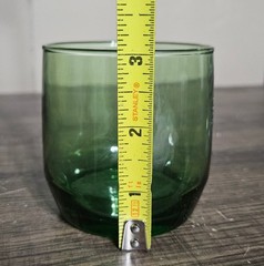 vintage Anchor Hocking Forest Green juice or lowball glass