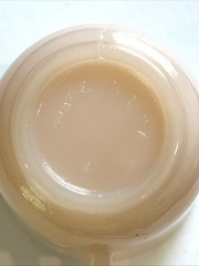 VINTAGE PINK MILK GLASS CUP GOES TO OPALESCENT AT RIM MADE IN USA