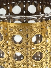 Vintage MCM “CANNELA” 22k Gold Highball Glasses (set Of 14)