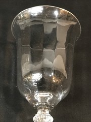 Heisey #5025 Stem Water Goblet Glasses TYROLEAN RIBBED PATTERN SET OF 6